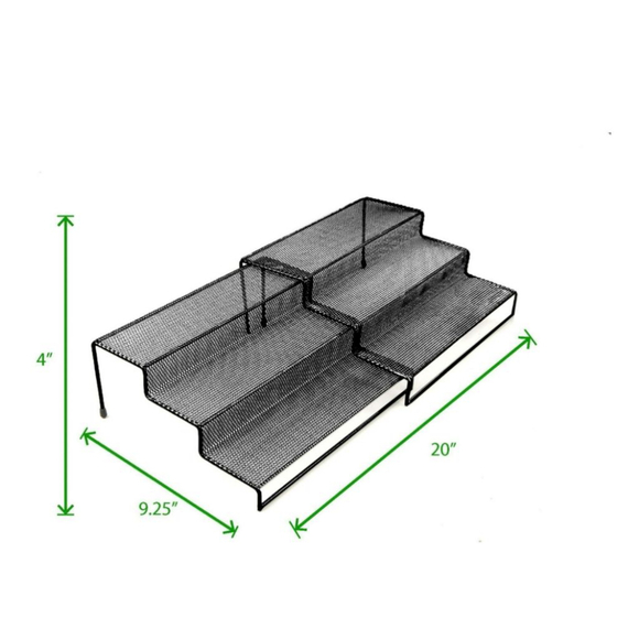 Mind Reader 3 Tier Metal Mesh Multi Purpose Kitchen Storage Organizers NEW - Picture 4 of 9